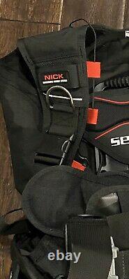 SEAC Nick Buoyancy Compensator, Black, Small NEW BCD Dive Vest Jacket