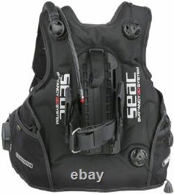 SEAC Pro 2000 BCD Scuba Diving Buoyancy Compensator in Black, Size XL Brand New