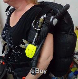 SEAIRA Weight Integrated Back Inflate BCD BC withSherwood Regulator Scuba Diving