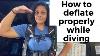 Scuba Diving How To Deflate Your Buoyancy Control Device Bcd Properly