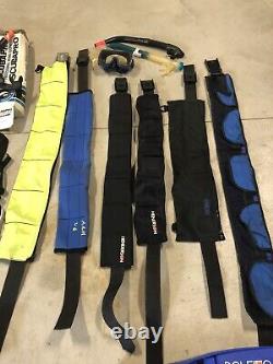 Scuba Diving Snorkeling Weighted Belt Buckles Fins Dive Gear Trident Cressi Lot