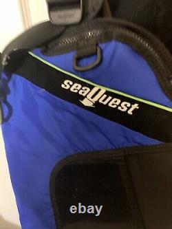 Scuba Diving Vest Sea Quest Quick Draw Weight Holster Size L Blue Black