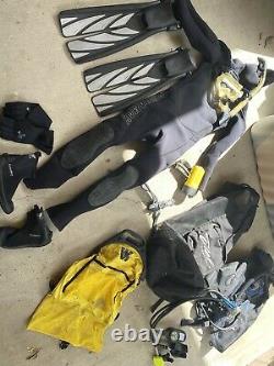 Scuba diving equipment set