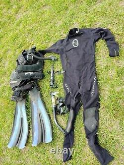 Scuba diving gear. Everything together as pictured