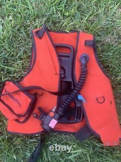 Scubapro Bright Neon Orange Scuba Dive B/C Large Buoyancy Compensator BCD Vest S