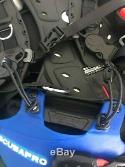 Scubapro Hydros Pro BCD W Balanced Inflator Blue Mens Large Extras