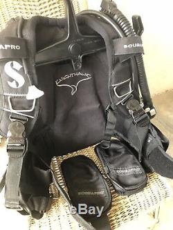 Scubapro KNIGHTHAWK Scuba BCD Small, Air 2 Airsource Inflator Weight Integrated