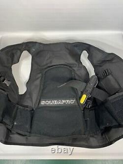 Scubapro classic Scuba Buoyancy Vest Jacket Size Medium Black Yellow Great Cond