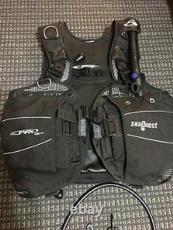 SeaQuest Pro QD+ SCUBA BCD Large/XL with attachments and duffle! Great condition