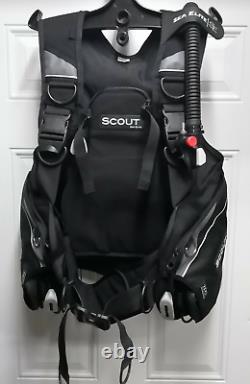 Sea Elite Scout Scuba Dive BC BCD Vest Releasable Weight Integrated Medium MD M