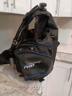Sea Quest Unlimited Pro Scuba Dive Jacket Vest Integrated BC BCD Large Used