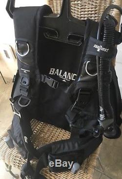 Seaquest Aqualung BALANCE BCD, Size Large, Weight Integrated Scuba BC, Airsource