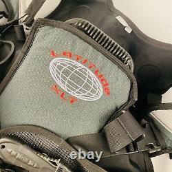 Seaquest Latitude XLT Buoyancy Compensator Vest Used M/L Scuba Diving Knife