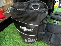 Seaquest Pro Qd Bcd Size L With XL Surlock Weight Pockets In Used Condition