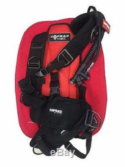 Sopras TEK Compact Travel BCD Red and Black Size Fits Small to XX-Large