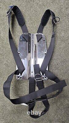 Subgravity Stainless Steel Scuba Backplate 6mm 10lb With Solo Harness & Sliders