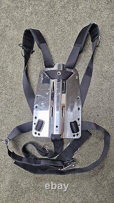 Subgravity Stainless Steel Scuba Backplate 6mm 10lb With Solo Harness & Sliders