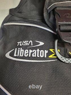 TUSA Liberator Sigma BCD, A. W. L. S Black Scuba Diving Jacket Xl/XXL