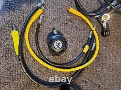 USED AS IS ScubaPro KnightHawk BCD size large regulator 4 hoses Aqualung