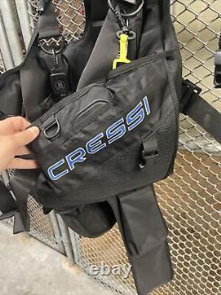 Used Cressi Solid Scuba Diving Jacket BCD, Size Large