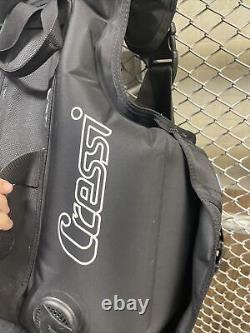 Used Cressi Solid Scuba Diving Jacket BCD, Size Large