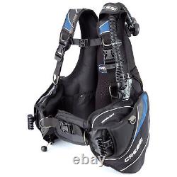 Used Cressi Travelight Scuba Dive Buoyancy Compensator Black/Blue Small