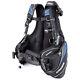 Used Cressi Travelight Scuba Dive Buoyancy Compensator Black/blue Small