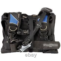 Used Cressi Travelight Scuba Dive Buoyancy Compensator Black/Blue Small