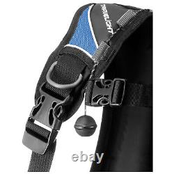 Used Cressi Travelight Scuba Dive Buoyancy Compensator Black/Blue Small