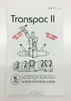 Used Dive Rite Transpac ll with Travel Wing and Accessories Size XL
