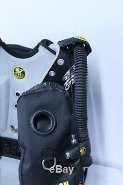 Used Poseidon Discovery MK6 Rebreather BCD Horse Shoe Bladder SCUBA Diving Reel