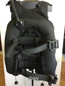 ZEAGLE STILETTO Wt Integrated BCD with rear trim pockets Size LG SCUBA DIVING