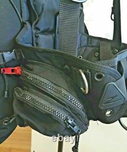 ZEAGLE Stiletto Wt Integrated BCD with rear trim pockets Size MD SCUBA DIVING