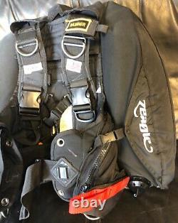 Zeagle Ranger Durable LTD Scuba Diving BC BCD with Rip Cord System SMALL All Black