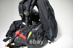 Zeagle Ranger Scuba Diving BC BCD with Rip Cord System Large L Black Used