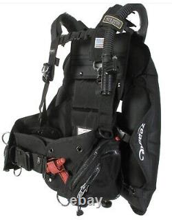 Zeagle Stiletto Scuba Diving BCD with Ripcord Weight System, Black, LARGE