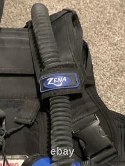 Zeagle Zena Womens BCD Buoyancy Compensator Device USA LG Scuba Black Octo+